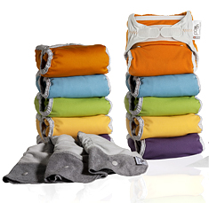 Pañales de tela y desechables ecológicos